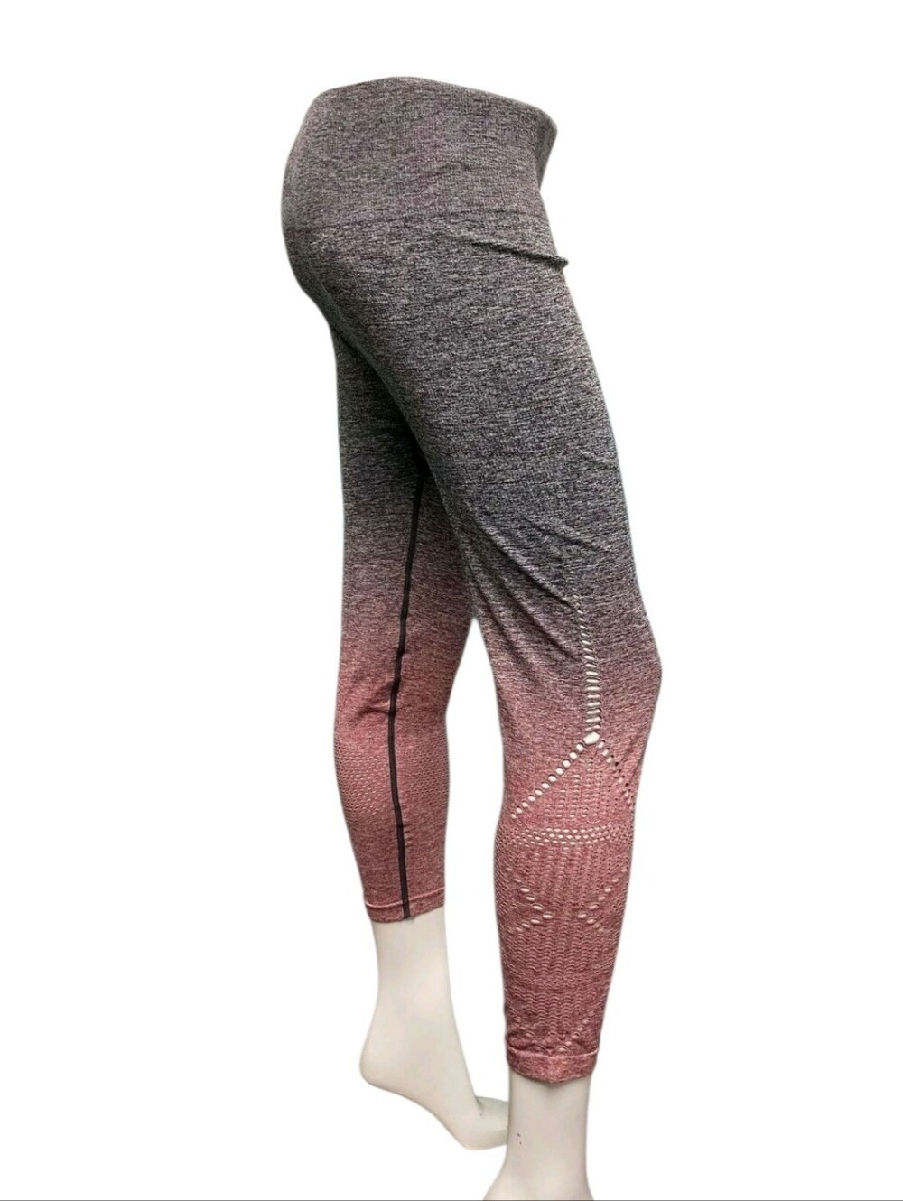 PINK Victoria's Secret Gray-to-Pink Ombre Leggings Size XS